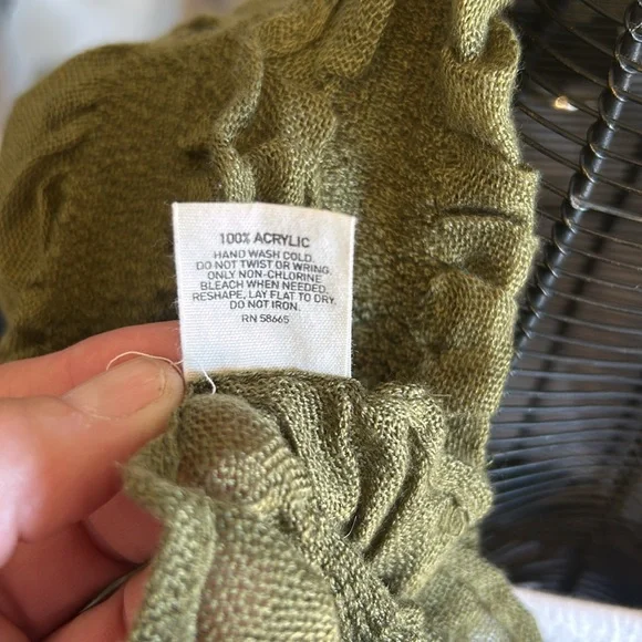 Frenchi Olive Green Scarf Wrap - Picture 5 of 5
